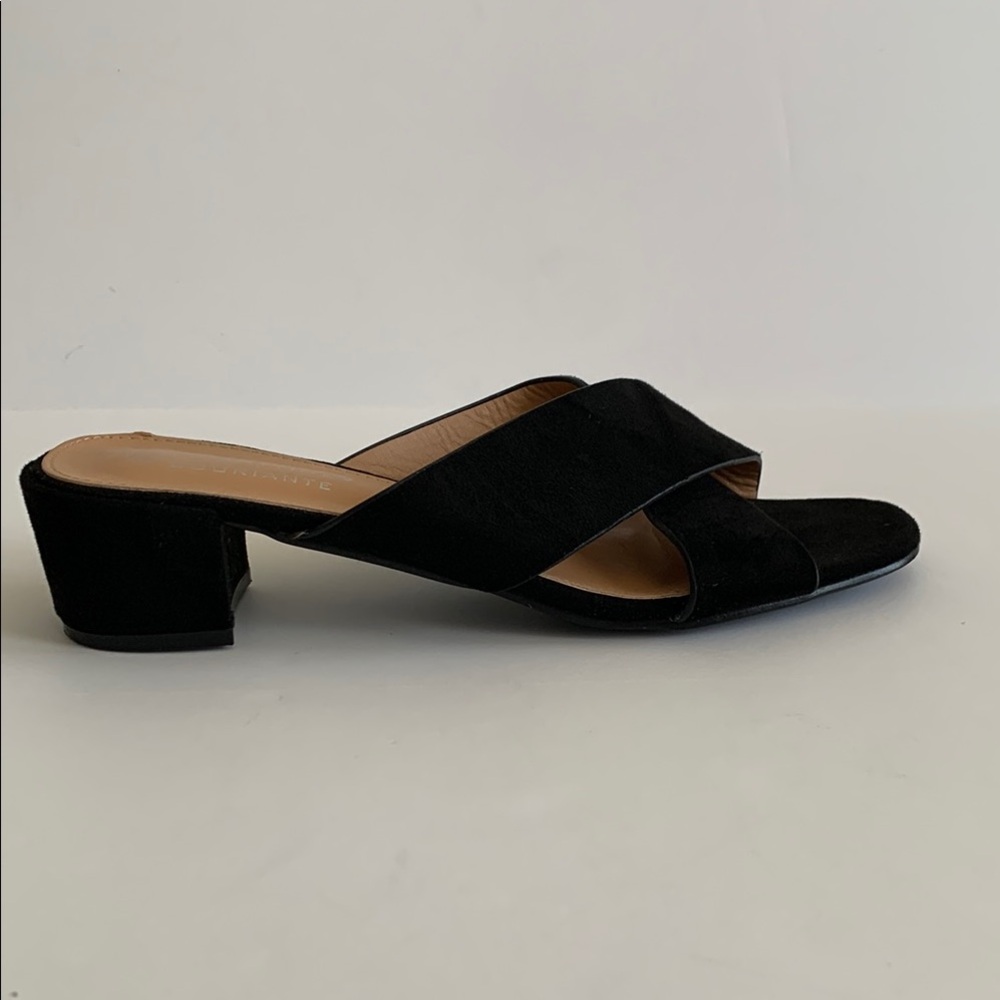 LA BOTTINE SOURIANTE Black Women's Mule Heeled Sandals•Size 40 (7.5)